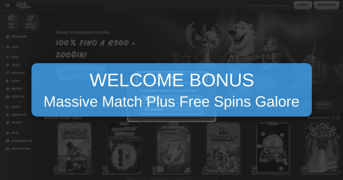 SG Casino - Official Online Casino Site for Players in the UK