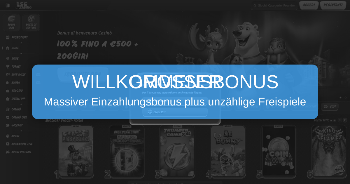 SG Casino - Offizielles Online Casino für Spieler in Österreich